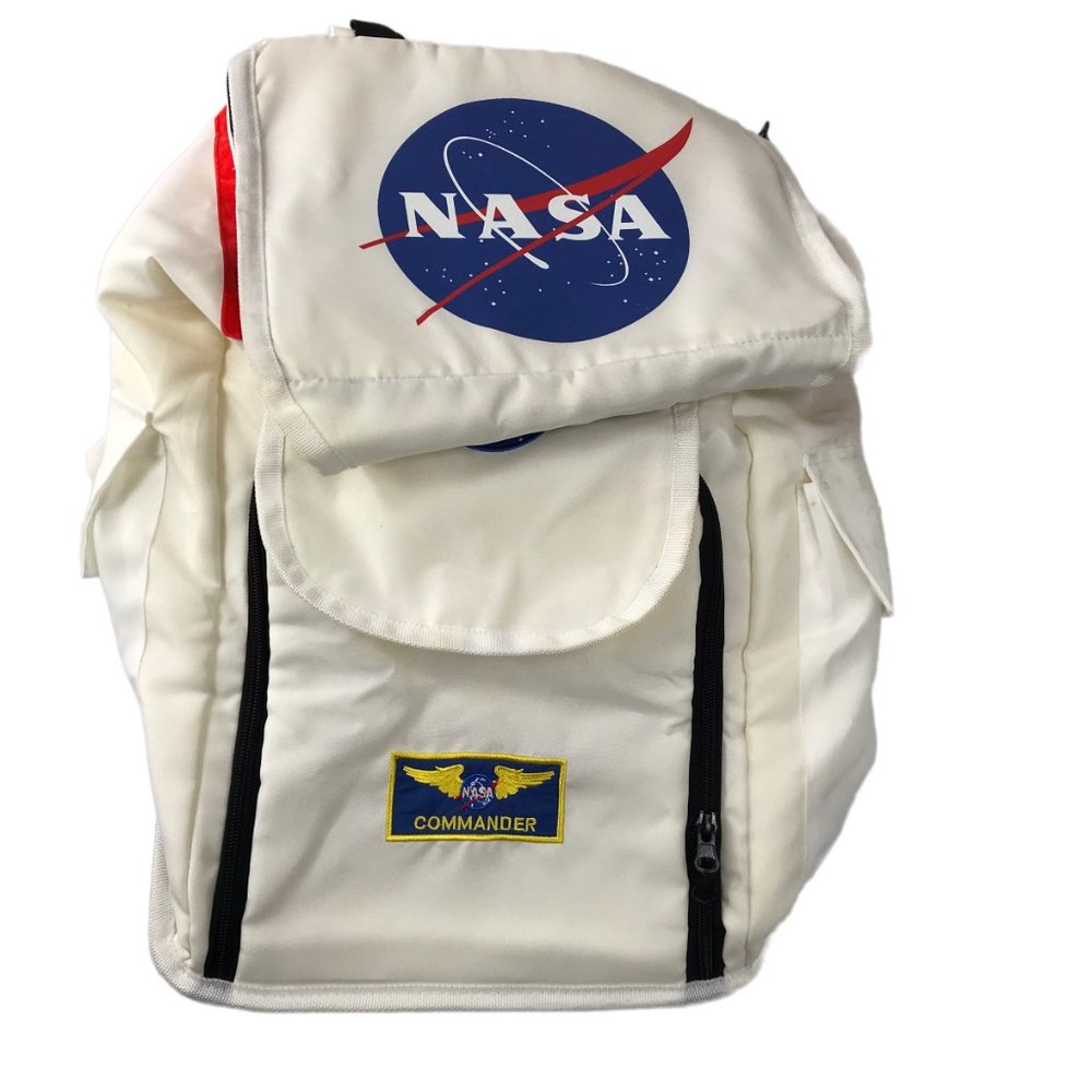 NASA White Backpack by AEROMAX.  Youth. Kid. Costume.